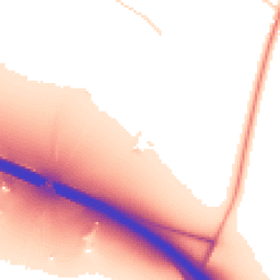 Daytime road noise heatmap for CB5 8TB