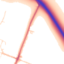 Daytime road noise heatmap for CB5 8TD