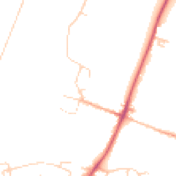 Daytime road noise heatmap for CB5 8TQ