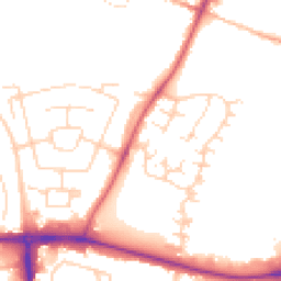 Daytime road noise heatmap for CB5 8UD