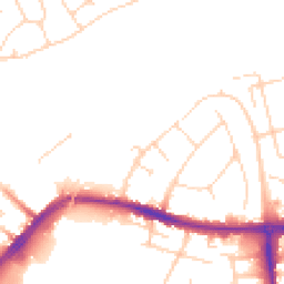 Daytime road noise heatmap for CB5 8WT