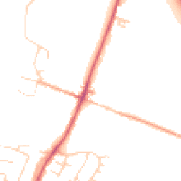 Daytime road noise heatmap for CB5 8ZB
