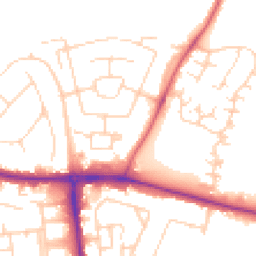 Daytime road noise heatmap for CB5 8ZF