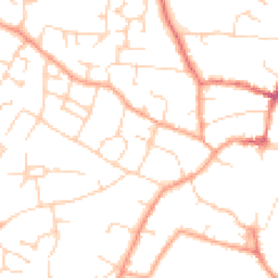 Daytime road noise heatmap for CB6 1AU