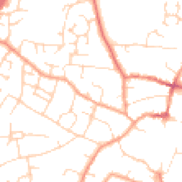 Daytime road noise heatmap for CB6 1AX