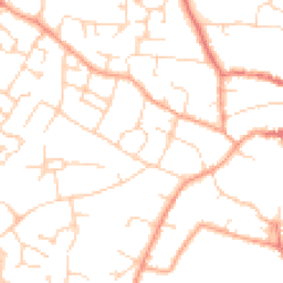 Daytime road noise heatmap for CB6 1AZ
