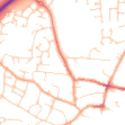 Daytime road noise heatmap for CB6 1BB