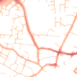 Daytime road noise heatmap for CB6 1BE