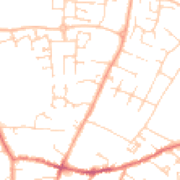 Daytime road noise heatmap for CB6 1BF