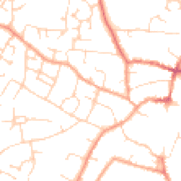 Daytime road noise heatmap for CB6 1BJ