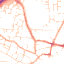 Daytime road noise heatmap for CB6 1BL