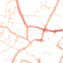 Daytime road noise heatmap for CB6 1BN