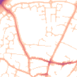 Daytime road noise heatmap for CB6 1BQ