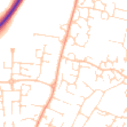 Daytime road noise heatmap for CB6 1BT