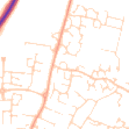 Daytime road noise heatmap for CB6 1BU
