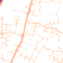 Daytime road noise heatmap for CB6 1BY