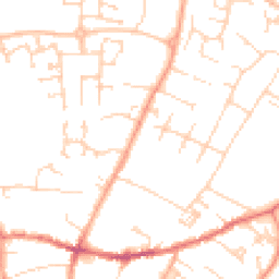 Daytime road noise heatmap for CB6 1DE