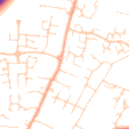 Daytime road noise heatmap for CB6 1DL