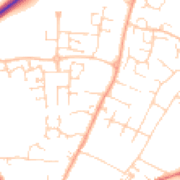 Daytime road noise heatmap for CB6 1DR