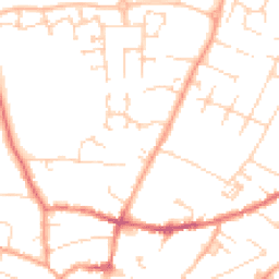 Daytime road noise heatmap for CB6 1DY