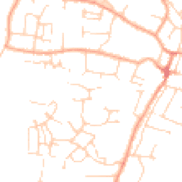 Daytime road noise heatmap for CB6 1EX