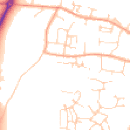 Daytime road noise heatmap for CB6 1FJ
