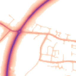 Daytime road noise heatmap for CB6 1GX