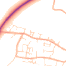 Daytime road noise heatmap for CB6 1LJ