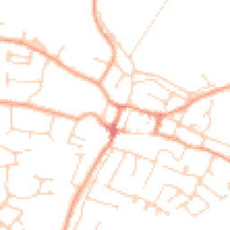 Daytime road noise heatmap for CB6 1PP