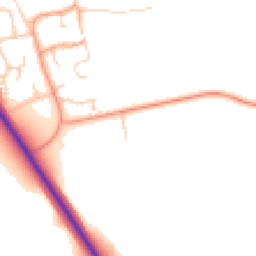 Daytime road noise heatmap for CB6 2AG