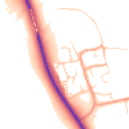 Daytime road noise heatmap for CB6 2AL