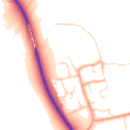 Daytime road noise heatmap for CB6 2AN
