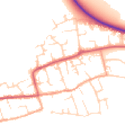 Daytime road noise heatmap for CB6 2FD