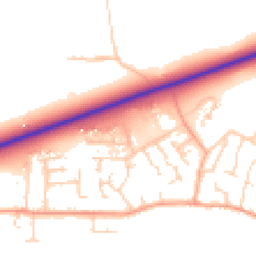 Daytime road noise heatmap for CB6 2GE