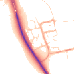 Daytime road noise heatmap for CB6 2GH