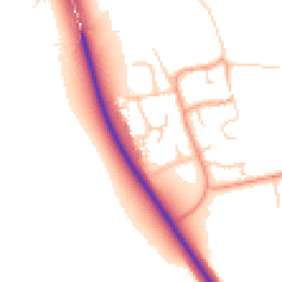 Daytime road noise heatmap for CB6 2GJ