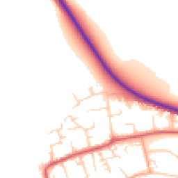 Daytime road noise heatmap for CB6 2GN