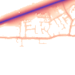 Daytime road noise heatmap for CB6 2HP