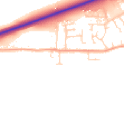 Daytime road noise heatmap for CB6 2HS