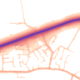Daytime road noise heatmap for CB6 2HY