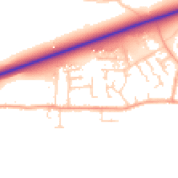 Daytime road noise heatmap for CB6 2JG