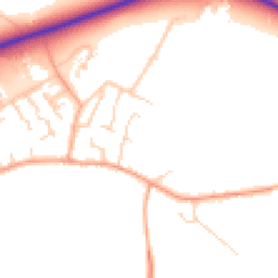 Daytime road noise heatmap for CB6 2JJ