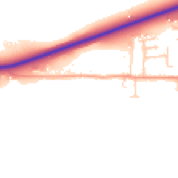 Daytime road noise heatmap for CB6 2LU