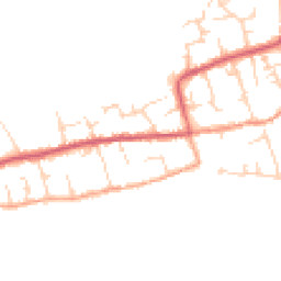 Daytime road noise heatmap for CB6 2NW