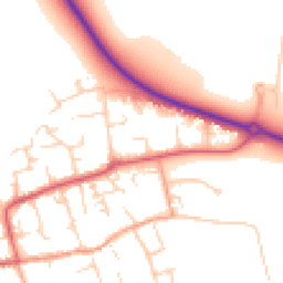 Daytime road noise heatmap for CB6 2QF