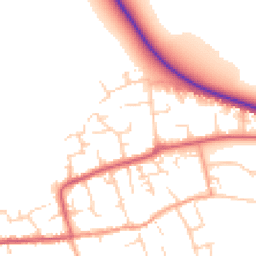 Daytime road noise heatmap for CB6 2QW