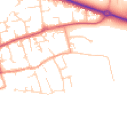 Daytime road noise heatmap for CB6 2RG