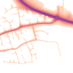 Daytime road noise heatmap for CB6 2RH