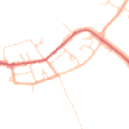 Daytime road noise heatmap for CB6 2RY