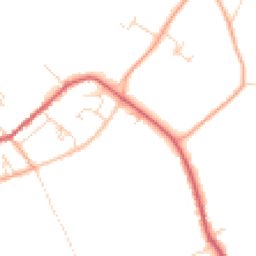 Daytime road noise heatmap for CB6 2RZ